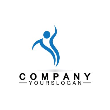  Başarılı insanlar logo vektör tasarım şablonu 