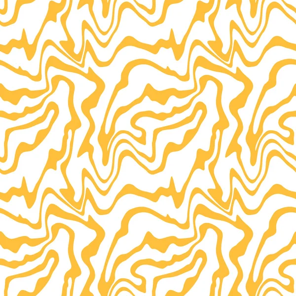 Glatte Groovy Zickzack Nahtlose Muster Abstrakte Gewellte Gestreifte Textur Dekoratives — Stockvektor