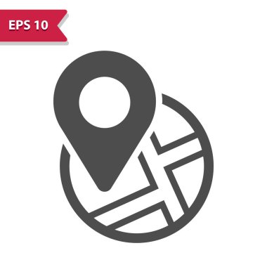 Harita Simgesi. GPS, Konum, Hedef