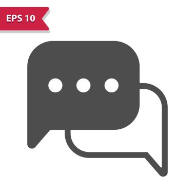 Chat Icon. Speech bubble, comment, conversation, message