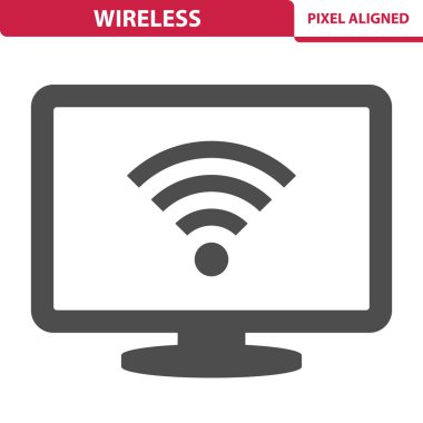 Wireless Icon. Smart tv, wifi, wi-fi