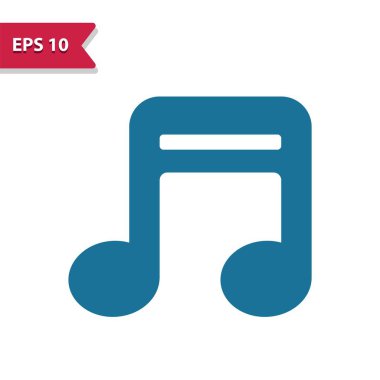Music Note Icon. Sheet Music. Professional pixel perfect vector icon in glyph style
