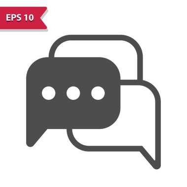 Group Chat Icon. Comment, Message, Speech Bubbles