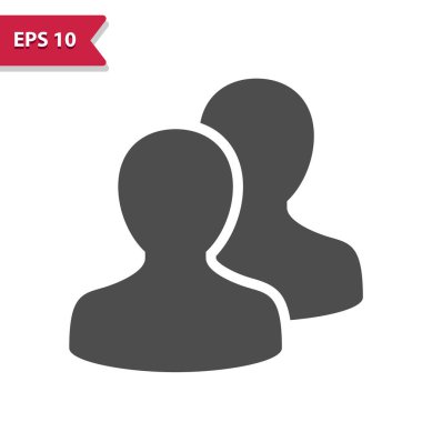 İnsanlar Grubu - İki Kullanıcı - Görseller Simgesi