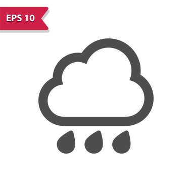 Cloud And Rain Icon - Raining, Storm, Weather