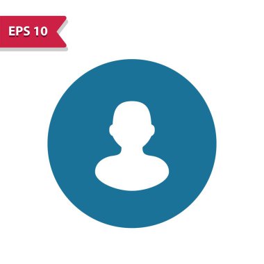 Kullanıcı Düğmesi Simgesi. Kabartma biçiminde profesyonel vektör simgesi.