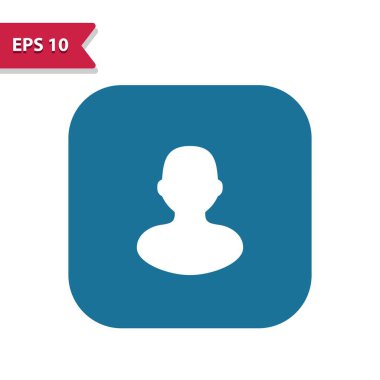 Kullanıcı Düğmesi Simgesi. Kabartma biçiminde profesyonel vektör simgesi.