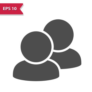 İnsanlar Grubu - İki Kullanıcı - Görseller Simgesi
