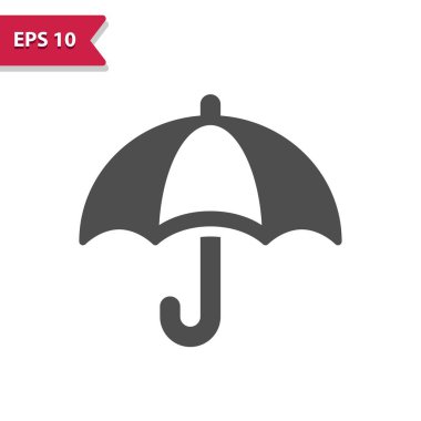 Şemsiye Simgesi. Profesyonel, piksel mükemmel vektör simgesi