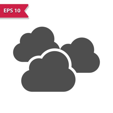 Clouds Icon - Weather, Cloudy, Cloud, Three Clouds