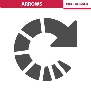 Ok Simgesi. Profesyonel, piksel mükemmel vektör simgesi