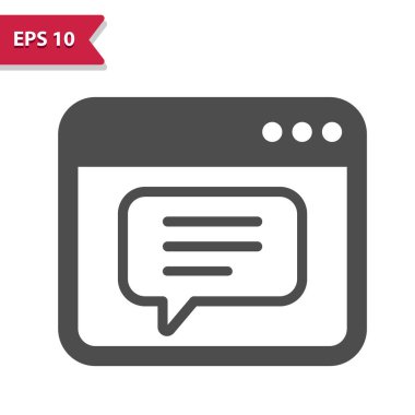 Web sitesi simgesi. Profesyonel vektör simgesi.