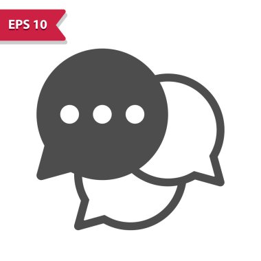 Grup Sohbet Simgesi. Profesyonel vektör simgesi.