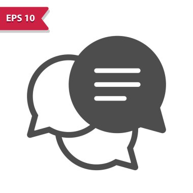 Grup Sohbet Simgesi. Profesyonel vektör simgesi.