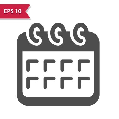 Takvim Simgesi. Profesyonel vektör simgesi.