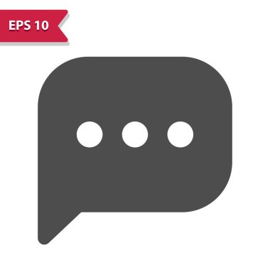 Sohbet Baloncuk Simgesi. Profesyonel vektör simgesi.