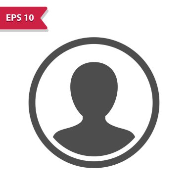 Erkek Kullanıcı Simgesi. Profesyonel vektör simgesi.