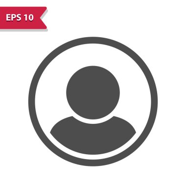 Erkek Kullanıcı Simgesi. Profesyonel vektör simgesi.