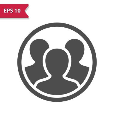 Grup Simgesi. Profesyonel vektör simgesi.