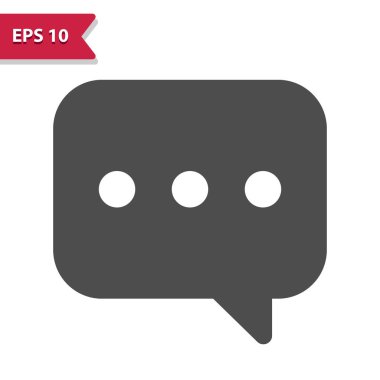 Konuşma Baloncuğu Simgesi. Profesyonel vektör simgesi.