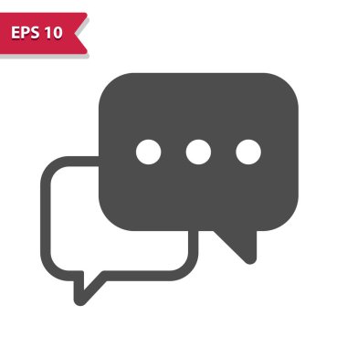Sohbet Simgesi. Profesyonel vektör simgesi.