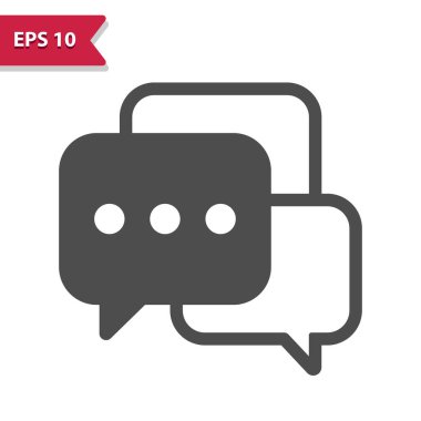 Grup Sohbet Simgesi. Profesyonel vektör simgesi.