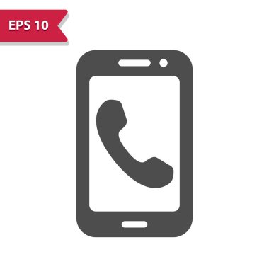 Cep Telefonu ve Akıllı Telefon Simgesi. Profesyonel vektör simgesi.