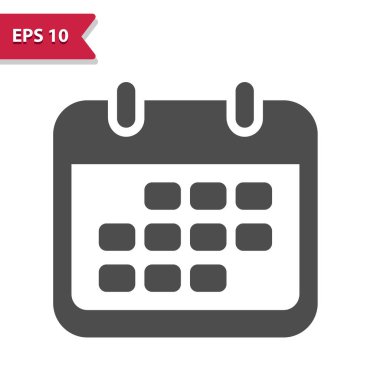 Takvim Simgesi. Profesyonel vektör simgesi.