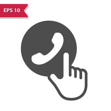 Kişi Düğmesi Simgesi ile el ele. Profesyonel vektör simgesi.