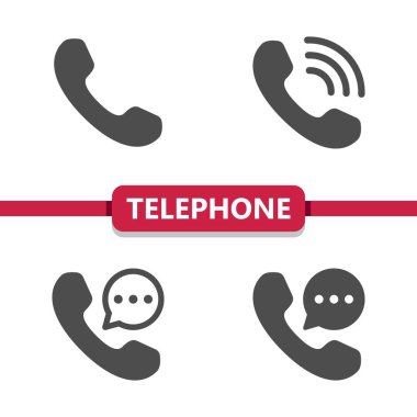 Telefon - Telefon - Telefon Simgeleri Ara. Profesyonel vektör simgesi.