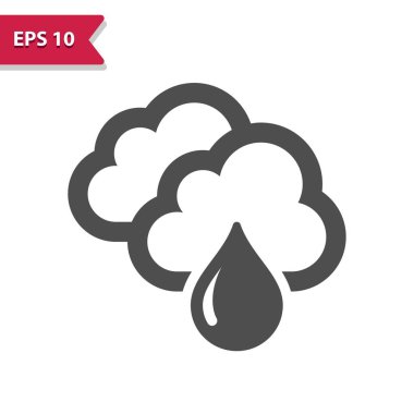Raining Icon - Rain, Weather, Cloud, Cloudy, Raindrop, Droplet