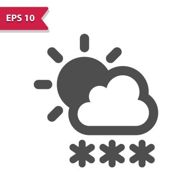 Kar Simgesi. Kar, Bulut, Kar Tanesi, Hava, Kış, Güneş