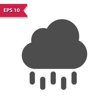 Cloud And Rain Icon - Raining, Storm, Weather