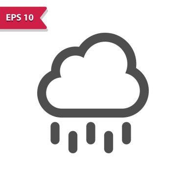 Cloud And Rain Icon - Raining, Storm, Weather