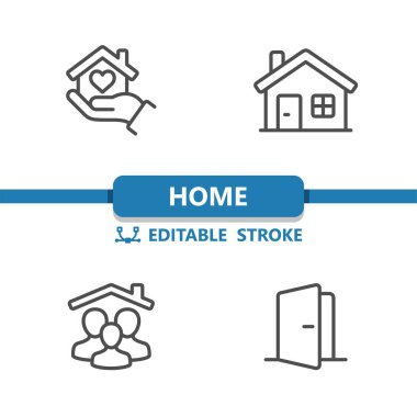 Ev Simgeleri. Hand, House, Dream Home, Family, Door, Emlak Simgesi