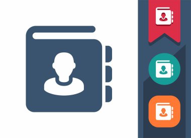 Adres Defteri Simgesi. Telefon Defteri, Telefon Defteri, Kişi Listesi, Kişiler