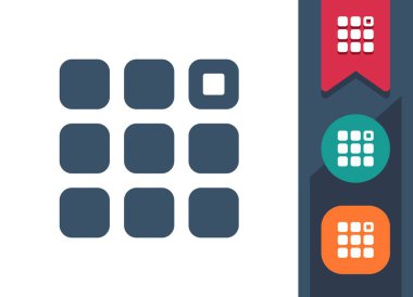 Simge Uygular. Uygulama, Uygulamalar. Profesyonel, piksel mükemmel vektör simgesi.