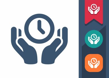 Son teslim tarihi Simgesi. Saat, Saat, Zamanlama, Randevu, El, Eller