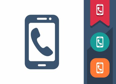 Akıllı Telefon Simgesi. Cep telefonu, telefon, telefon.