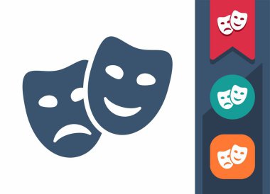 Tiyatro Simgesi Maskesi. Tiyatro, Drama, Komedi, Maske