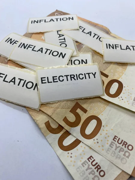 Euro Luk Banknotlara Yakın Çekim Avrupa Birliği Para Birimi — Stok fotoğraf