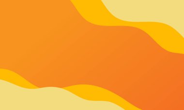 orange yellow wave curve lines with soft orange gradient abstract background-01
