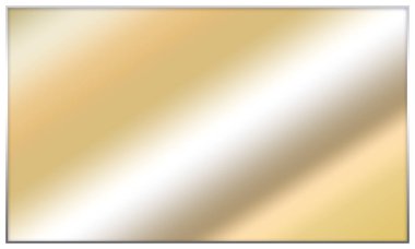 beyaz arkaplanda parlak ışık boş kare element grafik şablonu olan altın renk grafikleri