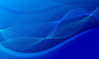 soyut mavi çizgiler eğri dalga teknolojisi arkaplanı