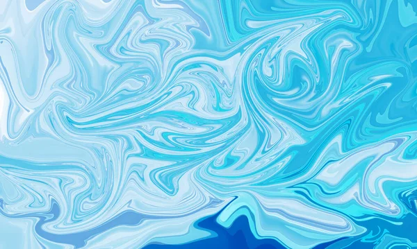 Blaue Glatte Linien Wellen Kurven Mit Weichem Abstrakten Hintergrund — Stockfoto