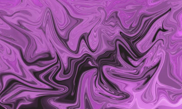 Violett Lila Farbe Malerei Flüssige Form Abstrakten Hintergrund — Stockfoto