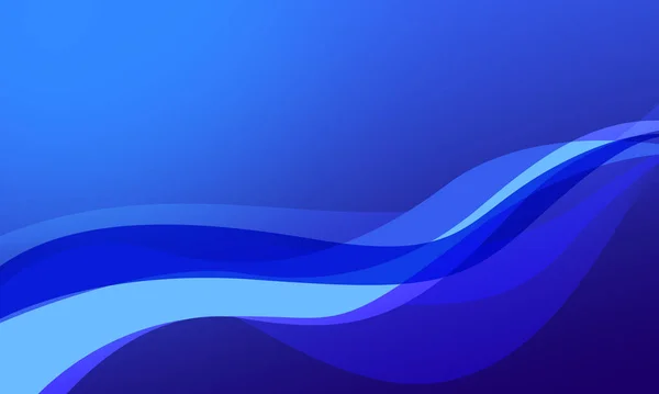 Blue Lines Curve Wave Abstract Background — ストック写真