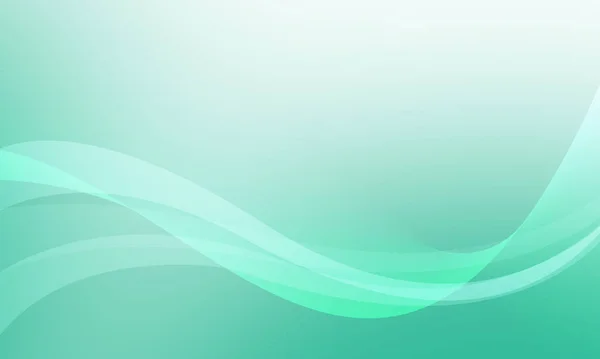 Крива Хвилі Зелених Ліній Яким Градієнтом Абстрактного Фону — стокове фото