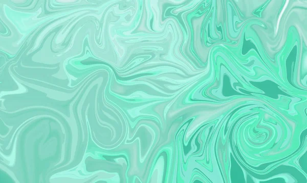 Zielony Malarstwo Pędzel Liqiud Styl Abstrakcyjne Tło — Zdjęcie stockowe