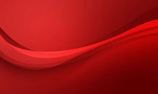 Linhas Vermelhas Curva Onda Com Fundo Abstrato Gradiente Suave — Fotografia de Stock